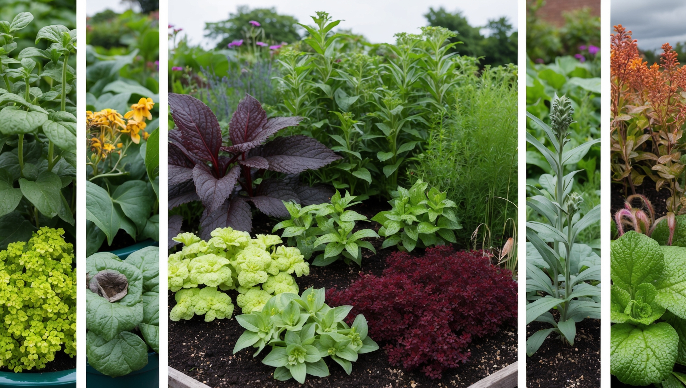 Healthy, flourishing garden
